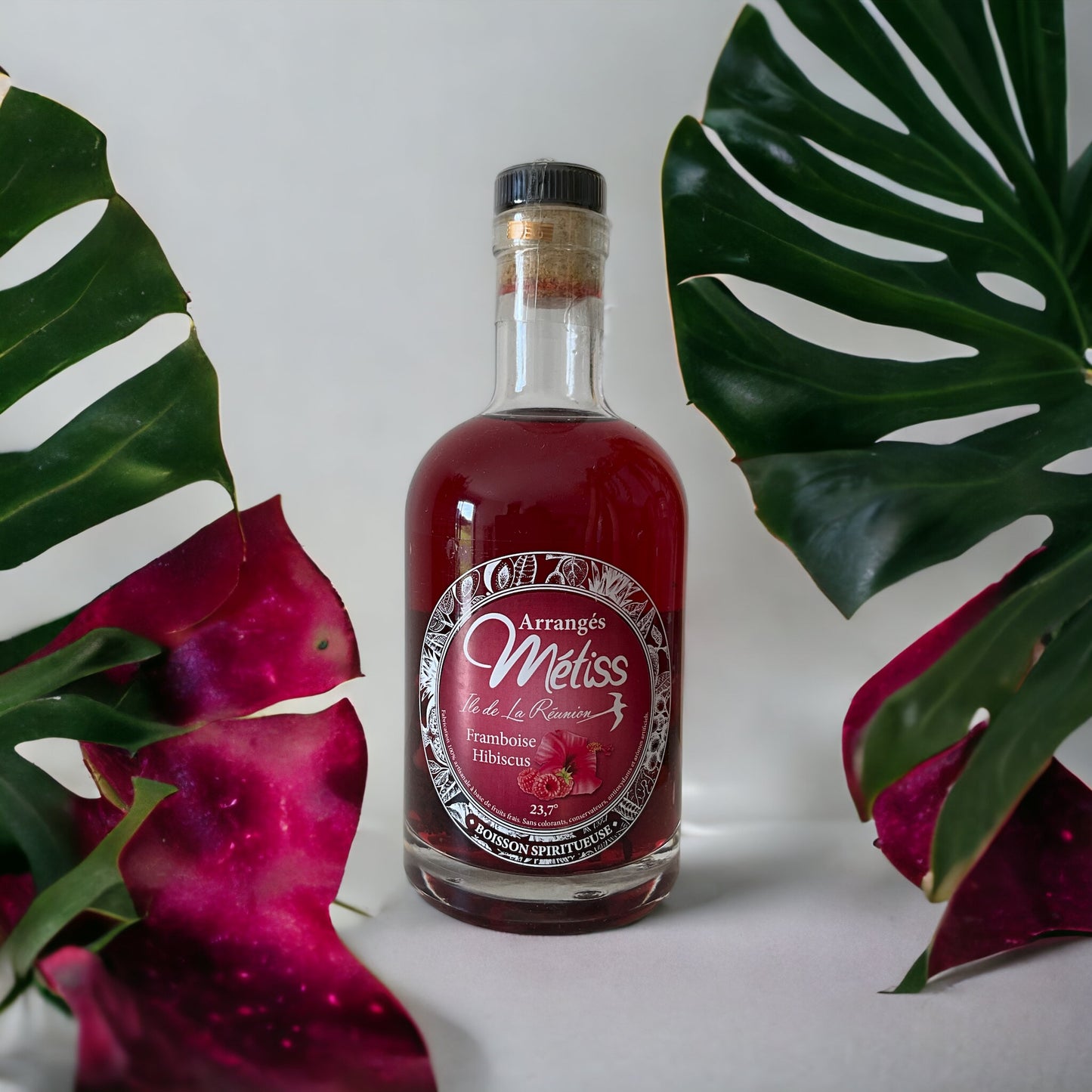 Rhum Métiss - Arrangés framboise et hibiscus, 35cl
