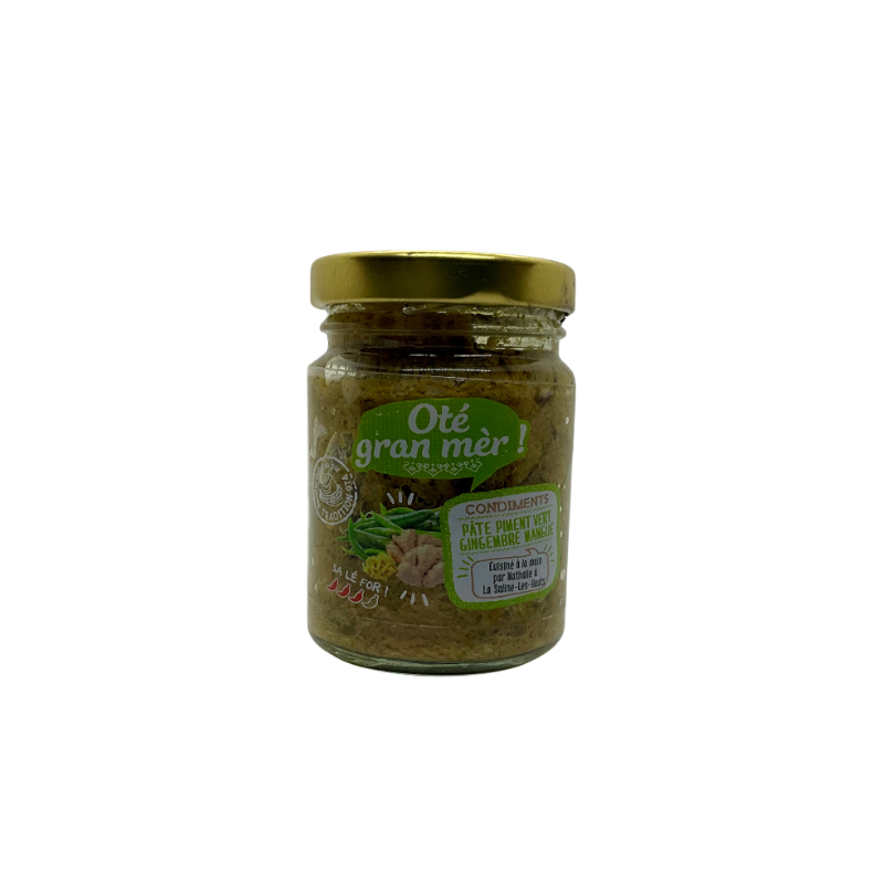 Oté Gran Mèr - Pâte piment vert gingembre mangue, 100g