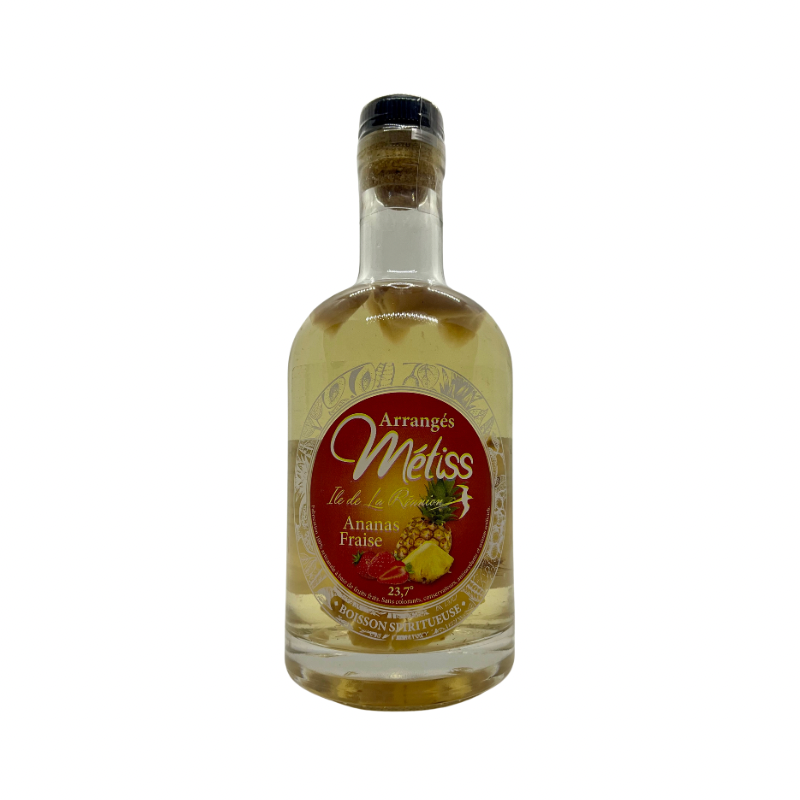 Rhum Métiss - Arrangés Ananas et fraise, 35cl