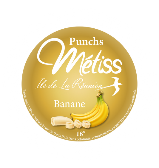 Rhum Métiss - Punch Banane 35cl, 18°