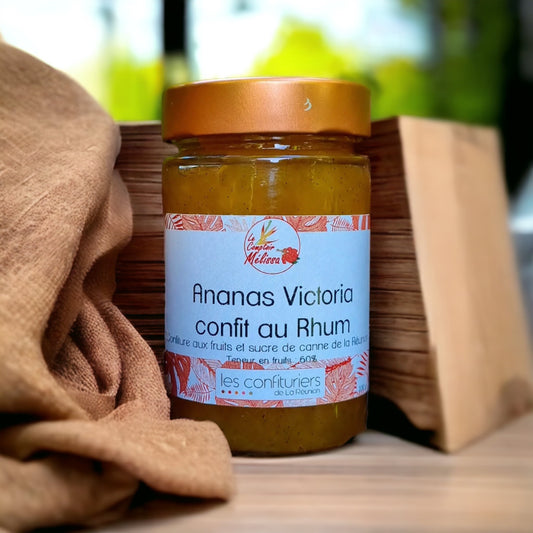 Le Comptoir Mélissa - Confiture ananas victoria confit au rhum, 230g