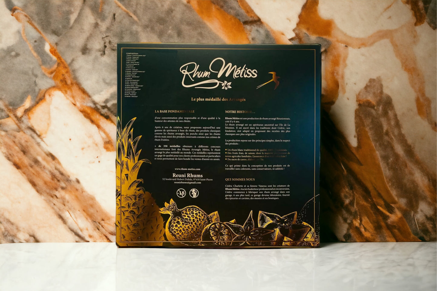 Rhum Métiss - Coffret dégustation 24 fioles